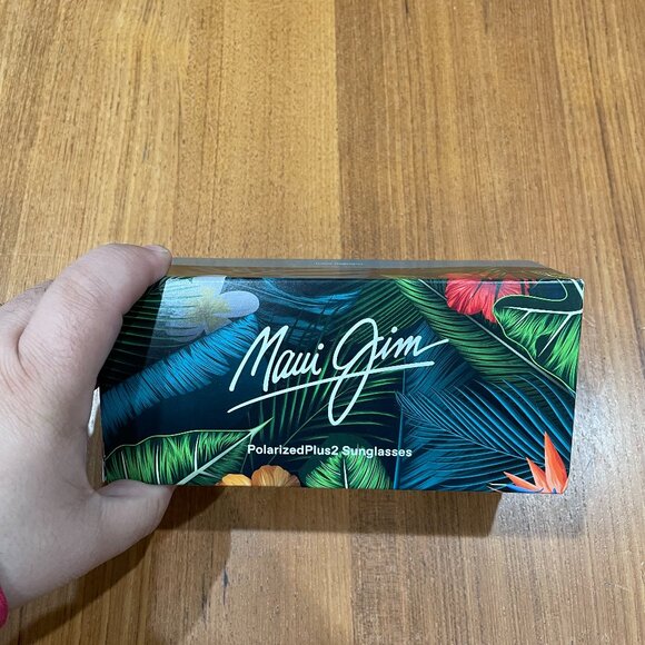 Maui Jim Lighthouse Polarized Rectangular Sunglasses, Rootbeer/Hcl Bronze 407-02 - Picture 1 of 7